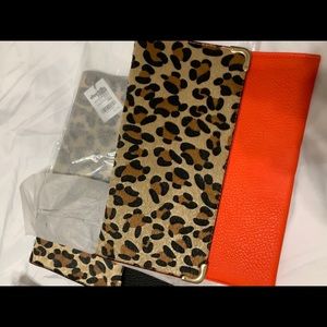 Cheetah clutch purses